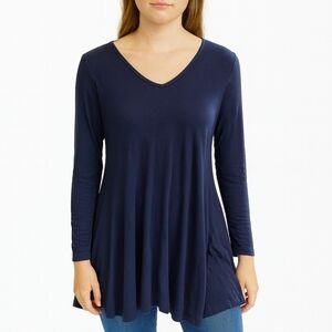 24Seven Black Tunic Top Dark Romantic Dark Academia  Mobwife Sz XL